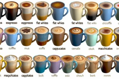 tipos de caf detallados